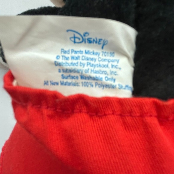 VTG 1980s Disney Playskool Mickey Mouse Red Pants Soft Plush 14" Mint Condition - Picture 6 of 10